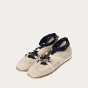 2000s Ballerina sneakersy, jasny welur